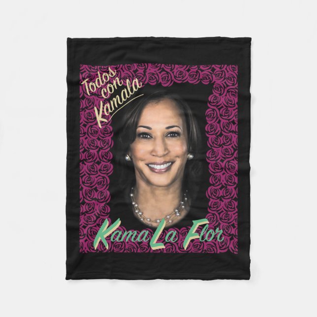 Manta Polar Por Kamala Harris Harris 2024 Kamala Harris Por Pr (Anverso)