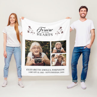 Manta Polar Por siempre en nuestros corazones en la memoria am