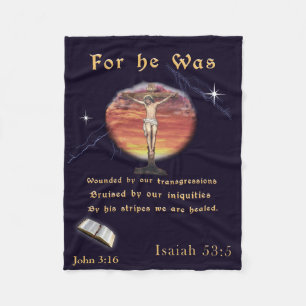 Manta Polar Porque fue herido por nuestras transgresiones