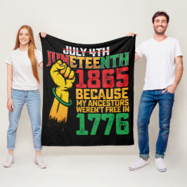 Manta Polar Porque mis antepasados no fueron libres en 1776 4 