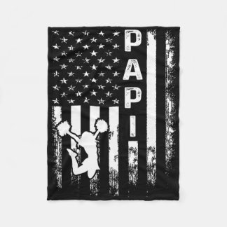 Manta Polar Porrista Grito Papi Bandera de América Vintage Nav