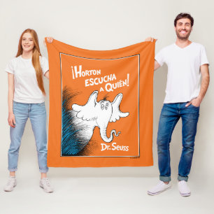 Manta Polar Portada del Libro Español Horton Escucha A Quien