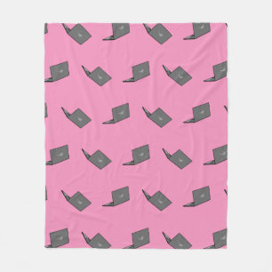 Manta Polar Portátil gris con Personalizado de logotipo de páj