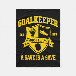 Manta Polar Portero de fútbol divertido Portero de fútbol Retr
