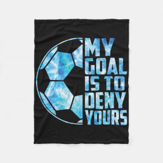 Manta Polar Portero Divertido Arquero de Fútbol Mi Meta Es Neg