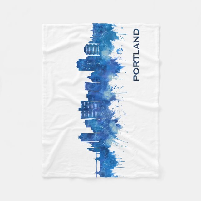Manta Polar Portland Maine Skyline Blue (Anverso)