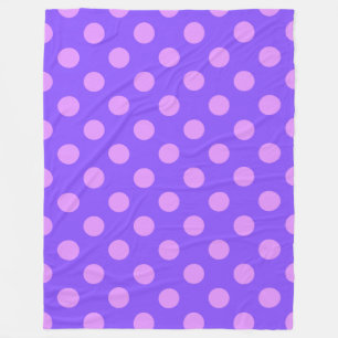 Manta Polar Pos de polka de Lilac en periwinkle