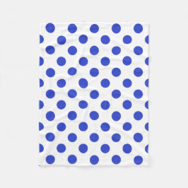 Manta Polar Pos reales de polka azul