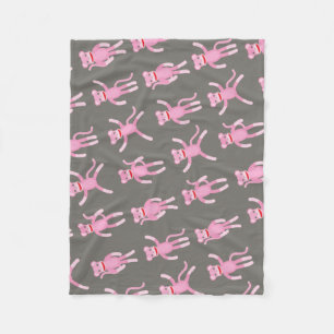 Manta Polar Posando monos Pink Sock