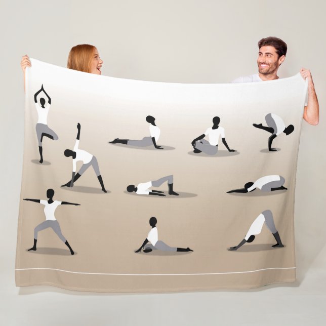 MANTA POLAR POSICIONES DE YOGA (In situ)