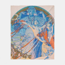 Manta Polar Poster de Alphonse Mucha en el Festival Sokol (192
