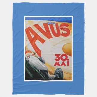 Manta Polar Poster de Carreras en Automóvil de Avus