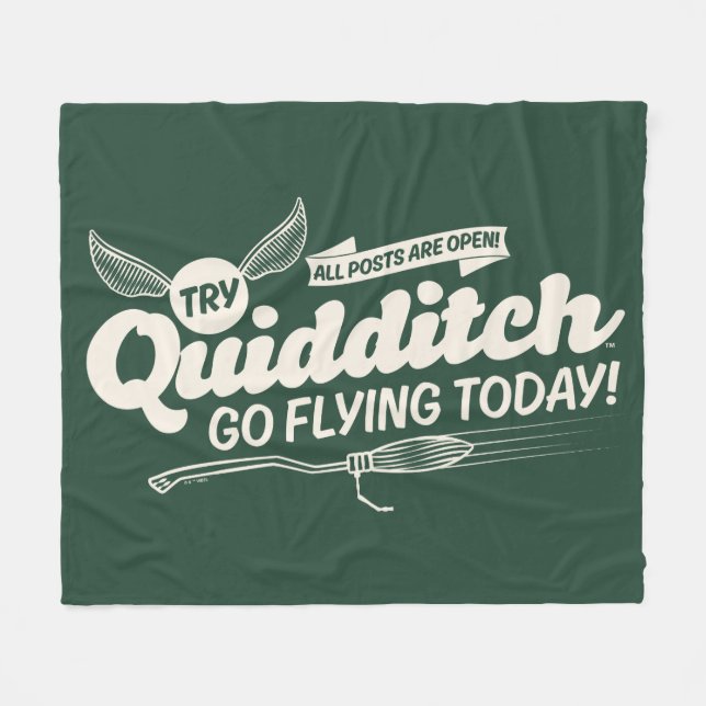 Manta Polar POSTER de contratación de QUIDDITCH™ (Frente (Horizontal))