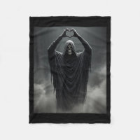 Póster de terror de fantasma divertido corazón man