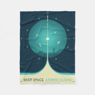 Manta Polar Poster del reloj atómico del espacio profundo, ver