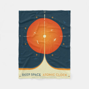 Manta Polar Poster del reloj atómico del espacio profundo, ver