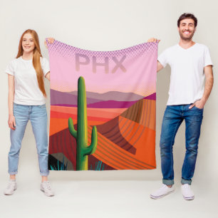 Manta Polar Poster del viaje de Phoenix Arizona el
