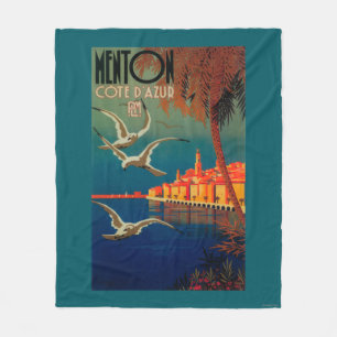 Manta Polar Poster del viaje de riviera francesa # 1