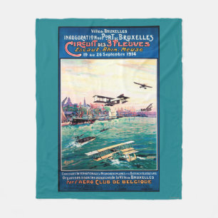 Manta Polar Poster promocional cancelado del avión del