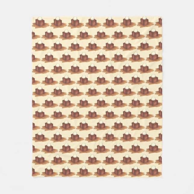 Manta Polar Postre inglesa de Tofer pegajoso (Anverso)