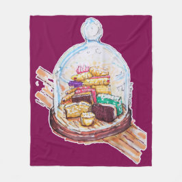 Manta Polar Postres bajo la cúpula de vidrio