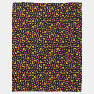 Manta Polar Potencia de flor retro