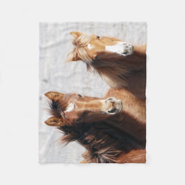 Manta Polar Potros del lavabo de la arena (Anverso)