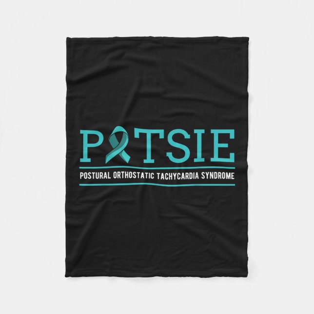 Manta Polar Pots Disautonomía Cinta turquesa Autónoma (Anverso)