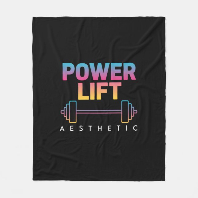 Manta Polar Power Lift Aesthetic Barbell Gradient Gym Tee (Anverso)