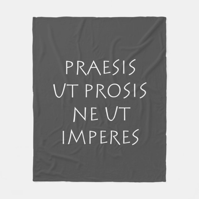 Manta Polar Praesis ut prosis ne ut imperes (Anverso)