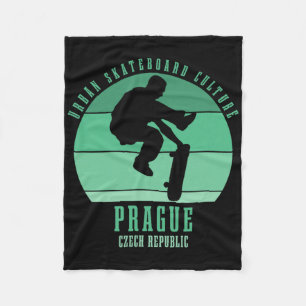 Manta Polar Praga República Checa Patinador Urna Skateboardi