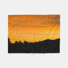 Manta Polar Prairie Hills Silhouette Sunset Photo Home Accent