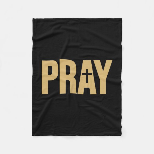 Manta Polar Pray The Word Pray On A Tee  (Anverso)