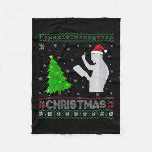 Manta Polar Predicadora femenina: árbol de Navidad iluminando