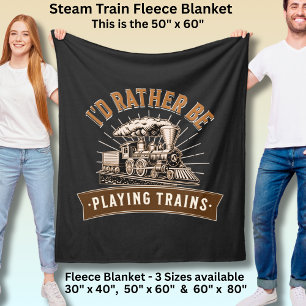Manta Polar Preferiría Jugar A Los Trenes De Vapor
