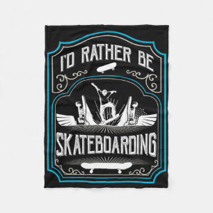 Manta Polar Prefiero estar patinando Genial patinador Skat