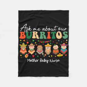 Manta Polar Pregúntame acerca de nuestra madre burritos