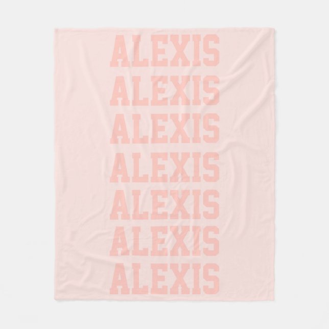 Manta Polar Preppy Blanket Peach (Anverso)