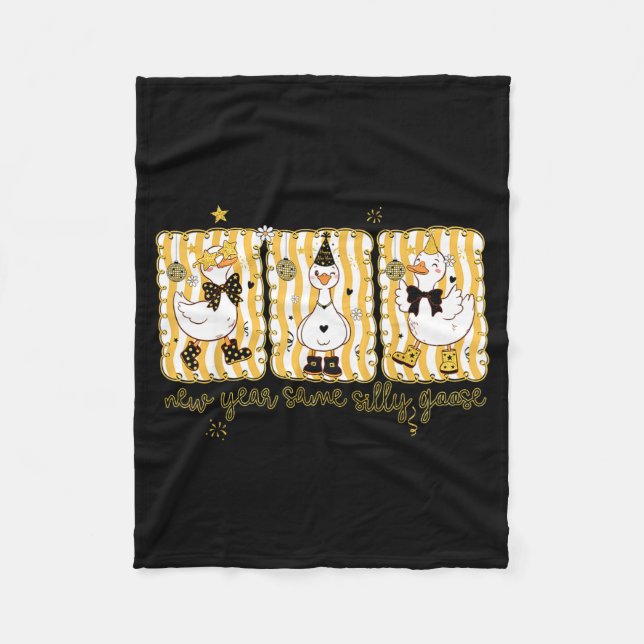 Manta Polar Preppy New Year Same Silly Goose Coquette Bow Happ (Anverso)