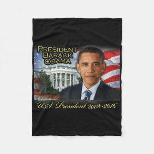 Manta Polar Presidente Barack Obama 2008-2016 Presidente de Es