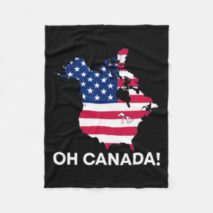 Manta Polar Presidente Divertido Donald Trump Oh Canadá EE. UU