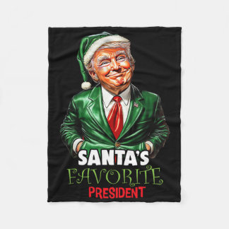 Manta Polar Presidente favorito de Santa divertido Trump Navid