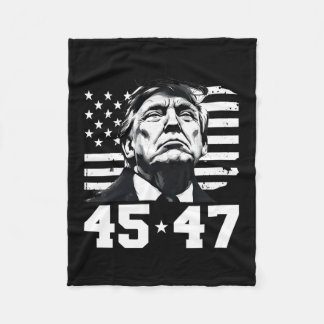 Manta Polar Presidente Trump 45 47 Bandera estadounidense Trum