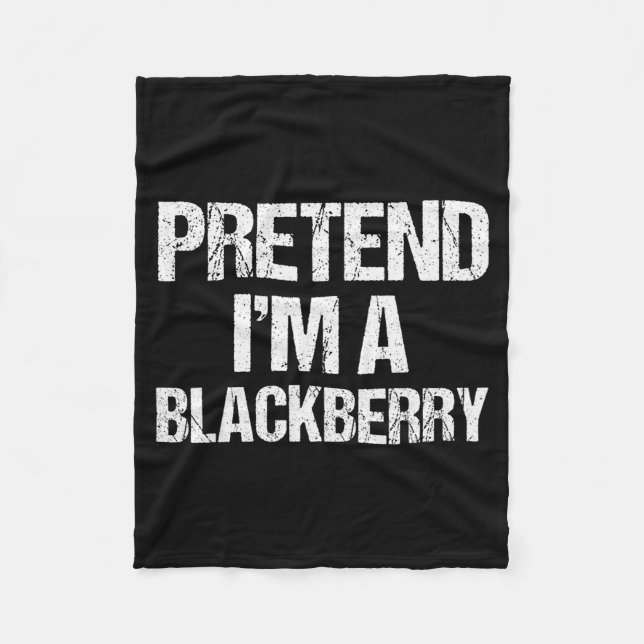 Manta Polar Pretend I'm A Blackberry Funny Lazy Halloween Cost (Anverso)