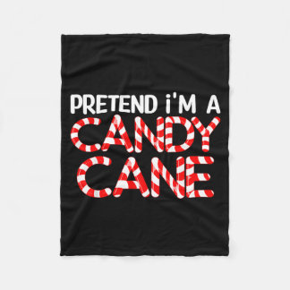 Manta Polar Pretend I'm A Candy Cane Xmas Adult Kids Men Women