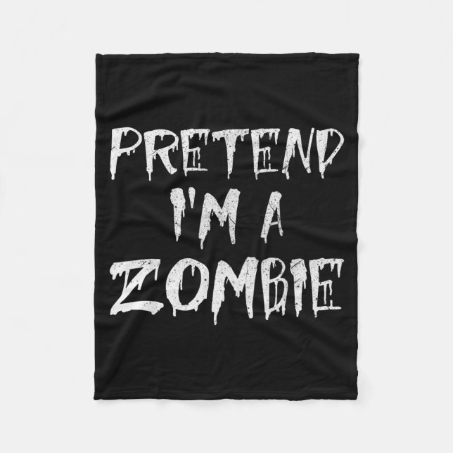 Manta Polar Pretend I'm A Zombie Costume Funny Halloween Party (Anverso)