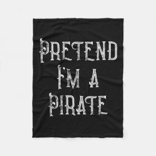 Manta Polar Pretende que soy un disfraz de Halloween pirata pe