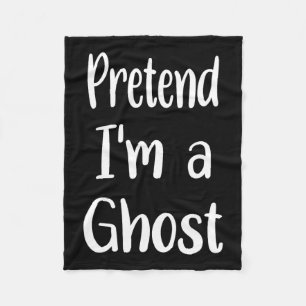 Manta Polar Pretende que soy un fantasma disfraz Halloween Laz
