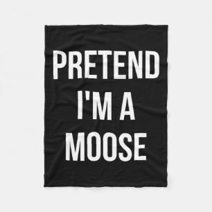 Manta Polar Pretende que soy un Moose Adult Costume Halloween