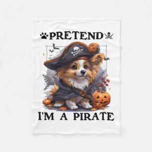 Manta Polar Pretende que soy un perro pastor pirata de Shetlan